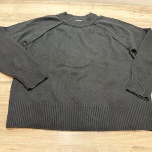 Banana Republic Women's Pull-over Wool Blend Long Sleeve Sweater - Black-Size L